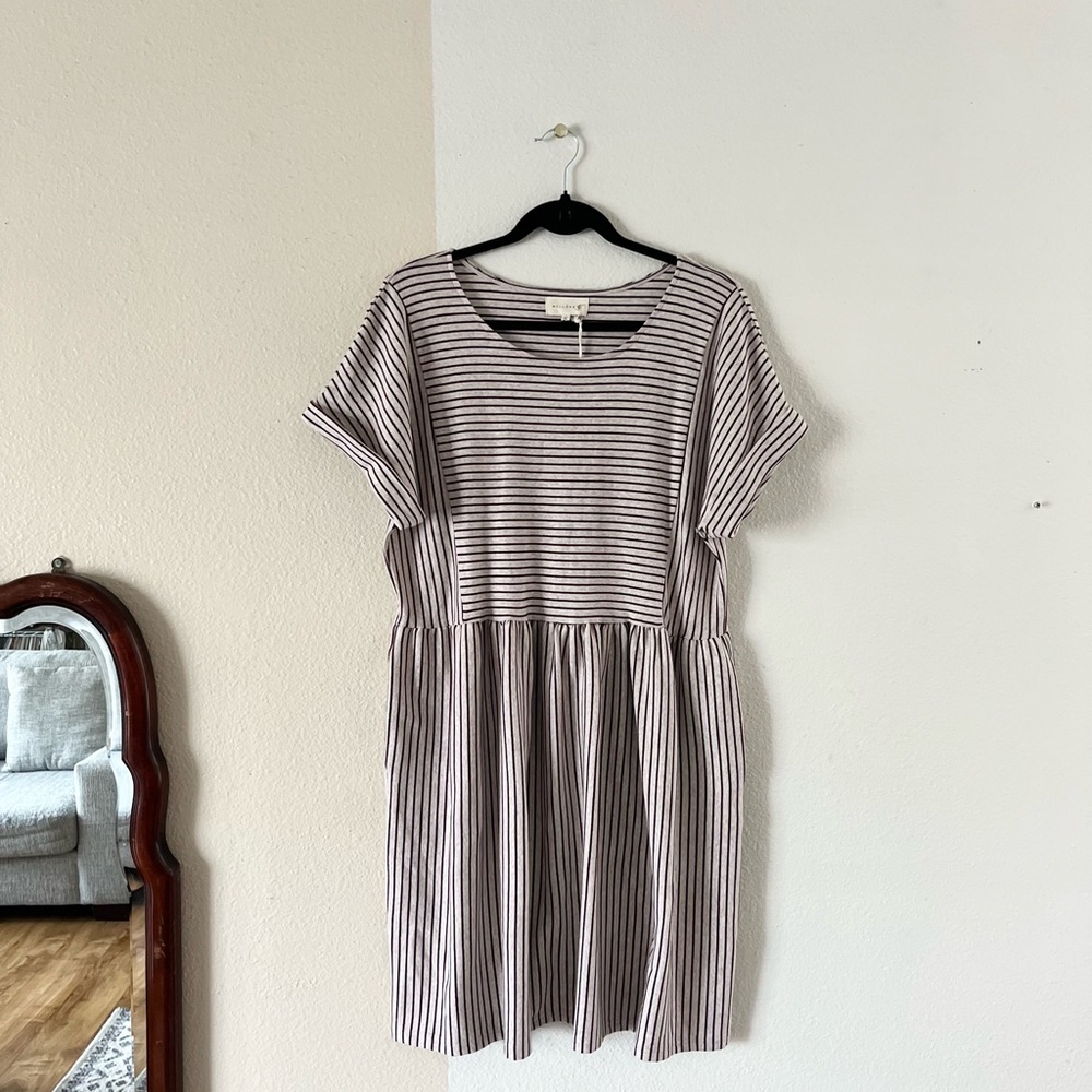 Striped short dress